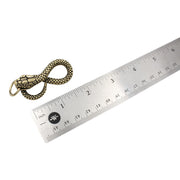 Infinity Snake Brass Keychain - Zodiac Animal Charm